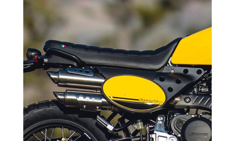 Fantic Caballero Scrambler 500 Rallye Scrambler ab 18 jahren kategorie A1 schnell leicht italien klassenbester abs top qualität modern klassisch zeitlos legendär enduro steve mc queen track & street corner yellow