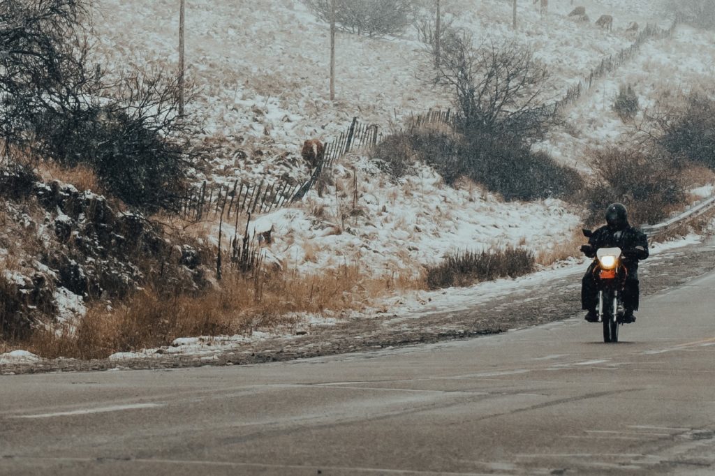 Winter Track & Street Corner